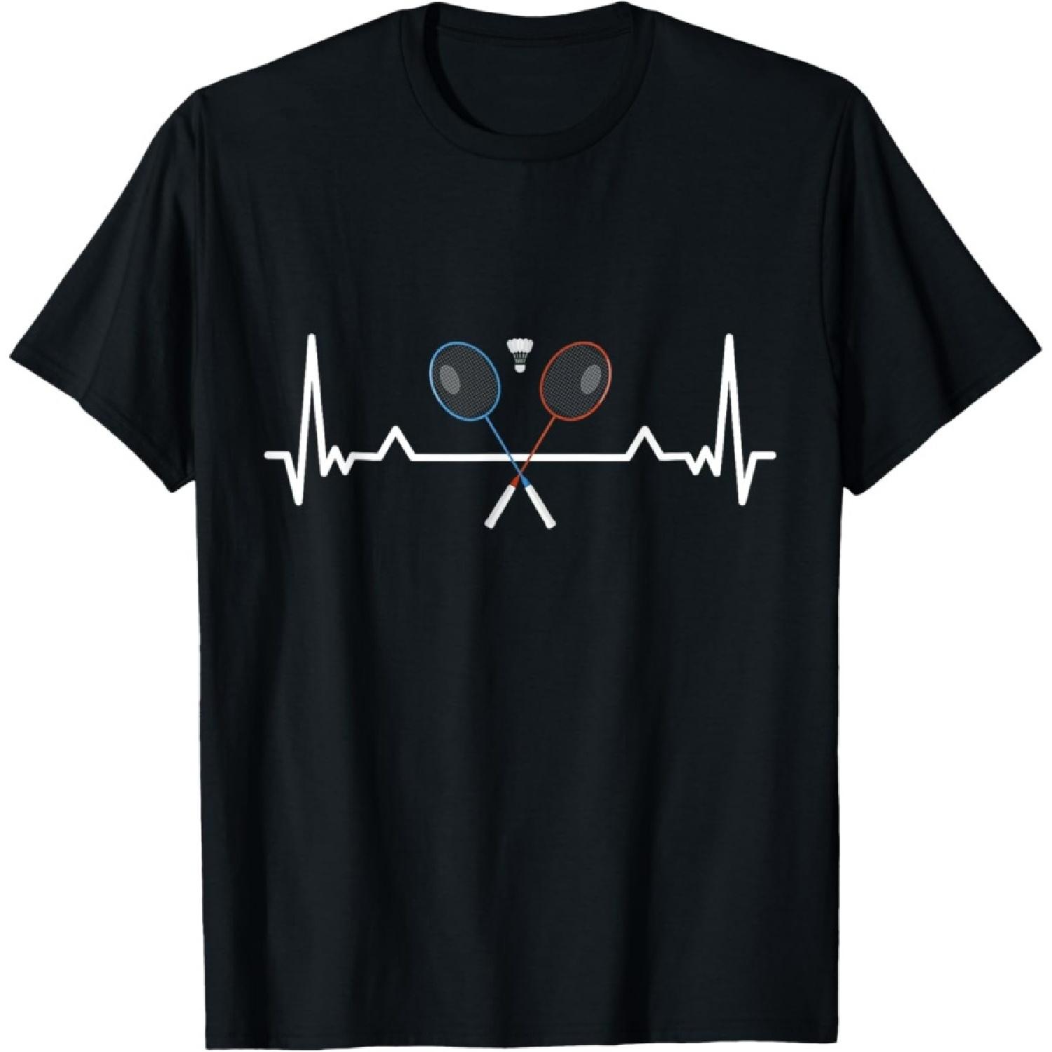 

Badminton Heartbeat Gift T-Shirt(1) XXXXXL чорний