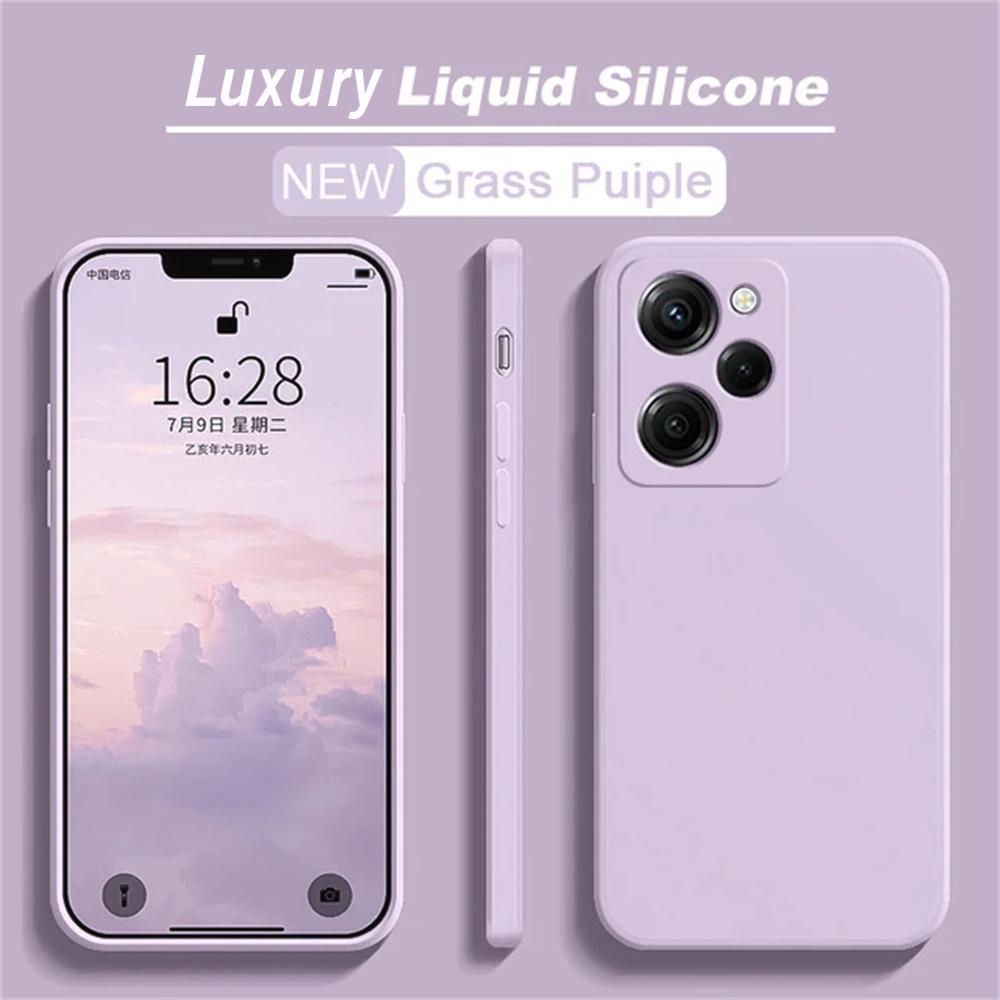 Soft TPU Camera protection Original Liquid Silicone Case For Xiaomi Poco X5 Cover For Redmi Note 12 5G Phone Case