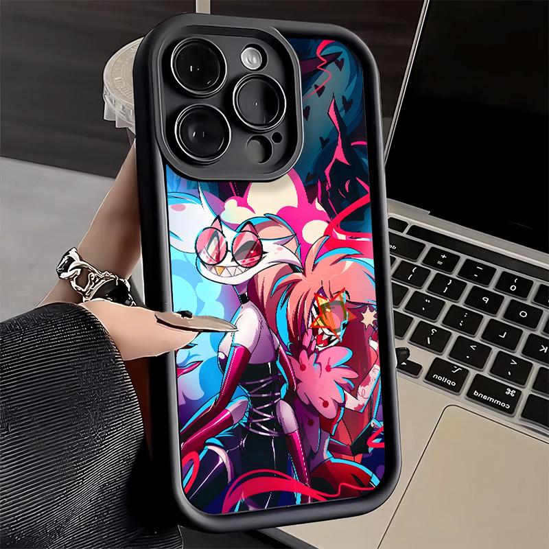 Phone Case for iPhone 17 Air 16E 15 16 Pro Max Hazbin Hotel Anime Cover 14 Plus 13 12 Mini Soft Shell Silicone Fundas