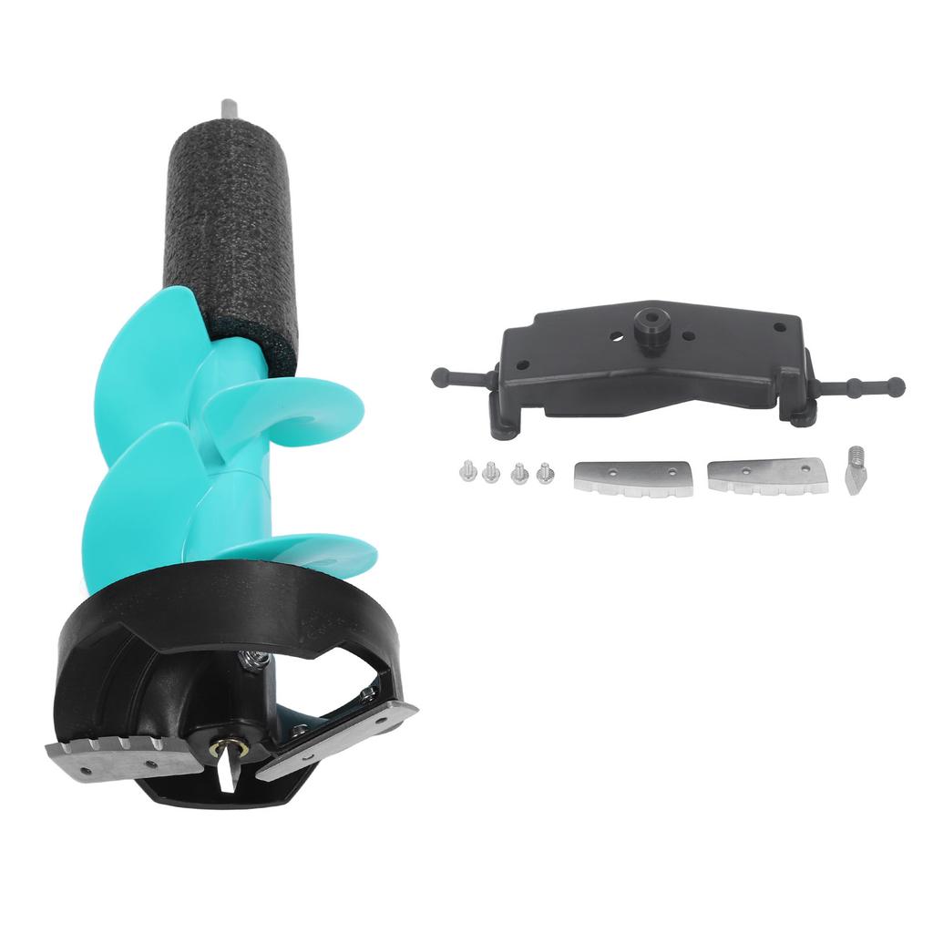 6in Electric Ice Auger Kit Incisive Blades Impact Resistant Ice Drill Auger with Positioner for