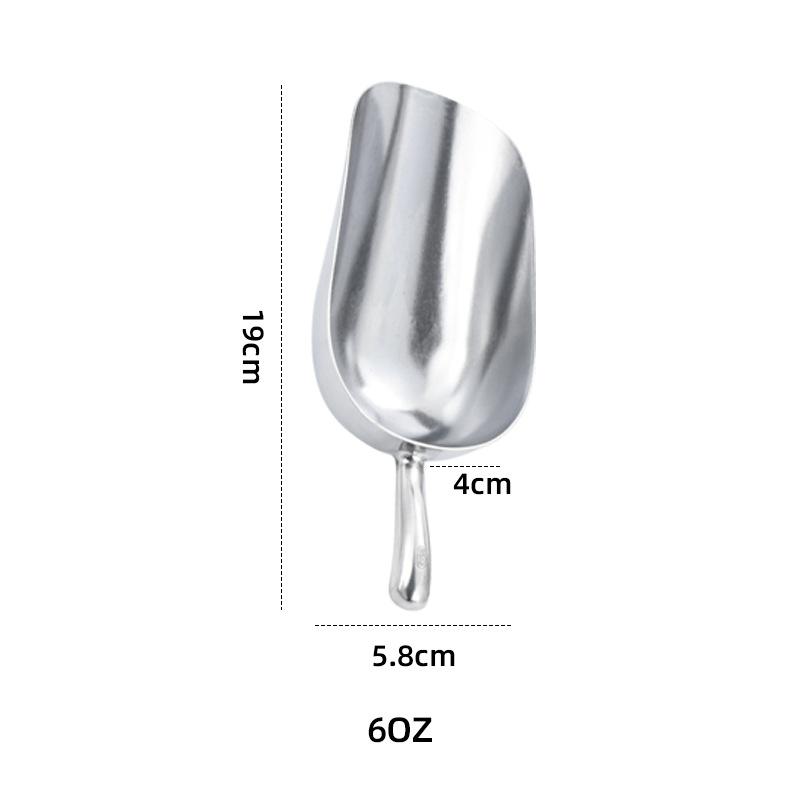 Multi-function Premium Ice Scoop Aluminum Alloy Ergonomic Handle Food Scoop Grain Shovel Bar Tool