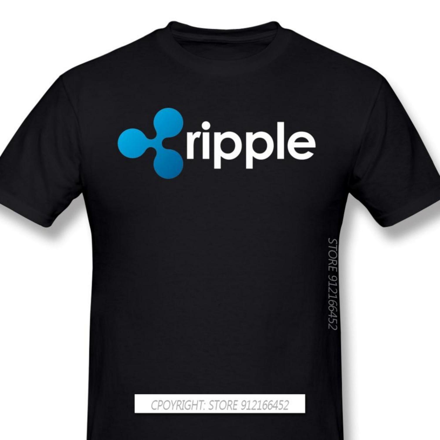 

Top Quality Clothes XRP Ripple Coin Cryptocurrency Novelty Short Sleeve Man s T-Shirts Bitcoin Fashion For Men Shirt For Adult XXXXXL чорний