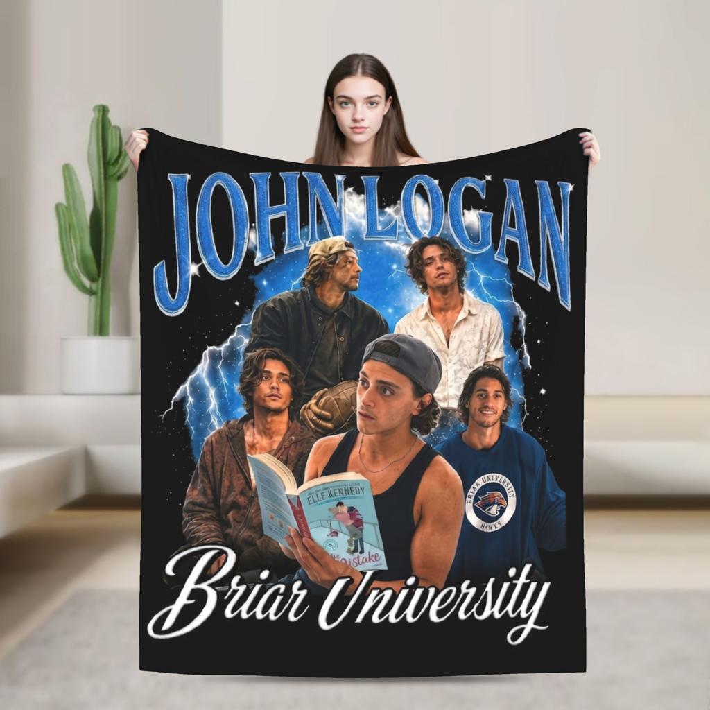 Briar University Garrett Grahams Blanket Fleece Off Campus Multi-function Soft Throw Blankets for Bedding Outdoor Bedspread