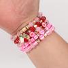 5pcs/set DIY Valentine's Day Beaded Bracelets Bohemian Beaded Bracelet  Wrist Bracelets