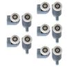 10pcs Shower Door Rollers Quiet Replacement Top Bottom Glass Door Pulleys for Bathroom Massage Room