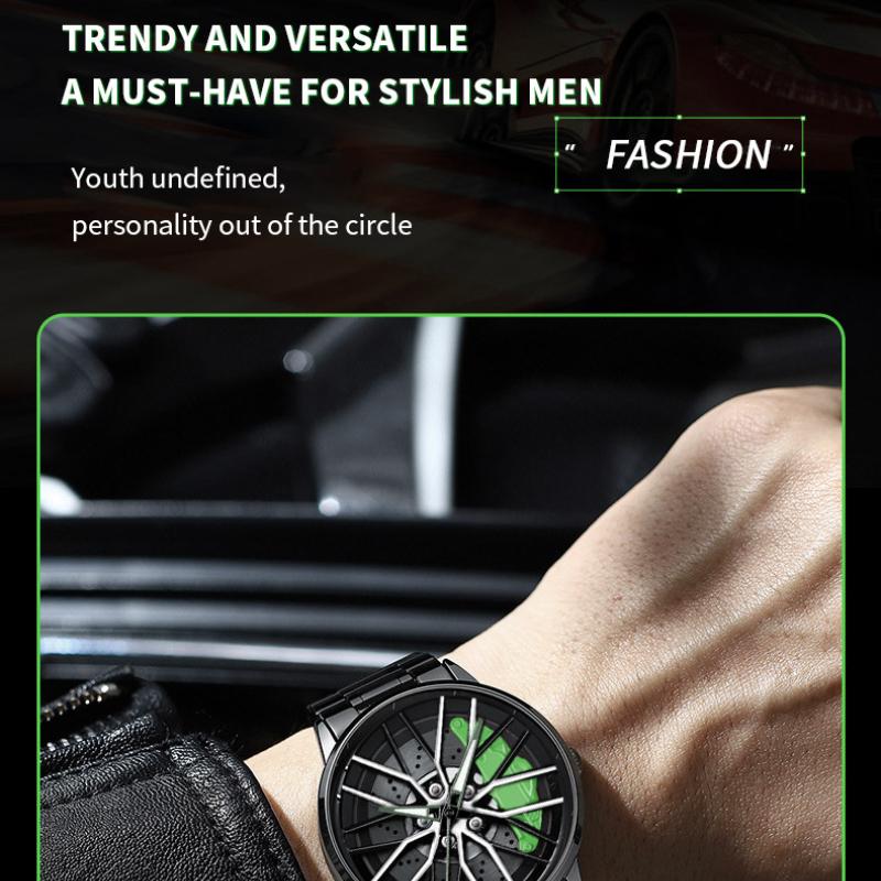 VA VA VOOM Personality Trend Boys Student Luminous Watch Darth Vader Wheel Hub Timely Watch