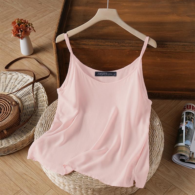 

ZANZEA Womens Summer Casual Straps Sleeveless Camisoles M