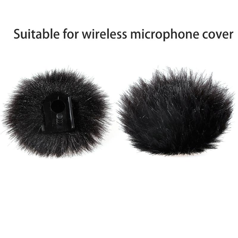 Microphone Lapel Windscreen Mic Windscreen Furry Windscreen Outdoor Cover for 150 Wireless Lavalier Microphone