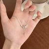 Sterling Butterfly Pendant Necklace With Freshwater Pearl Tassel Adjustable Chain Women Fashion Office Wear