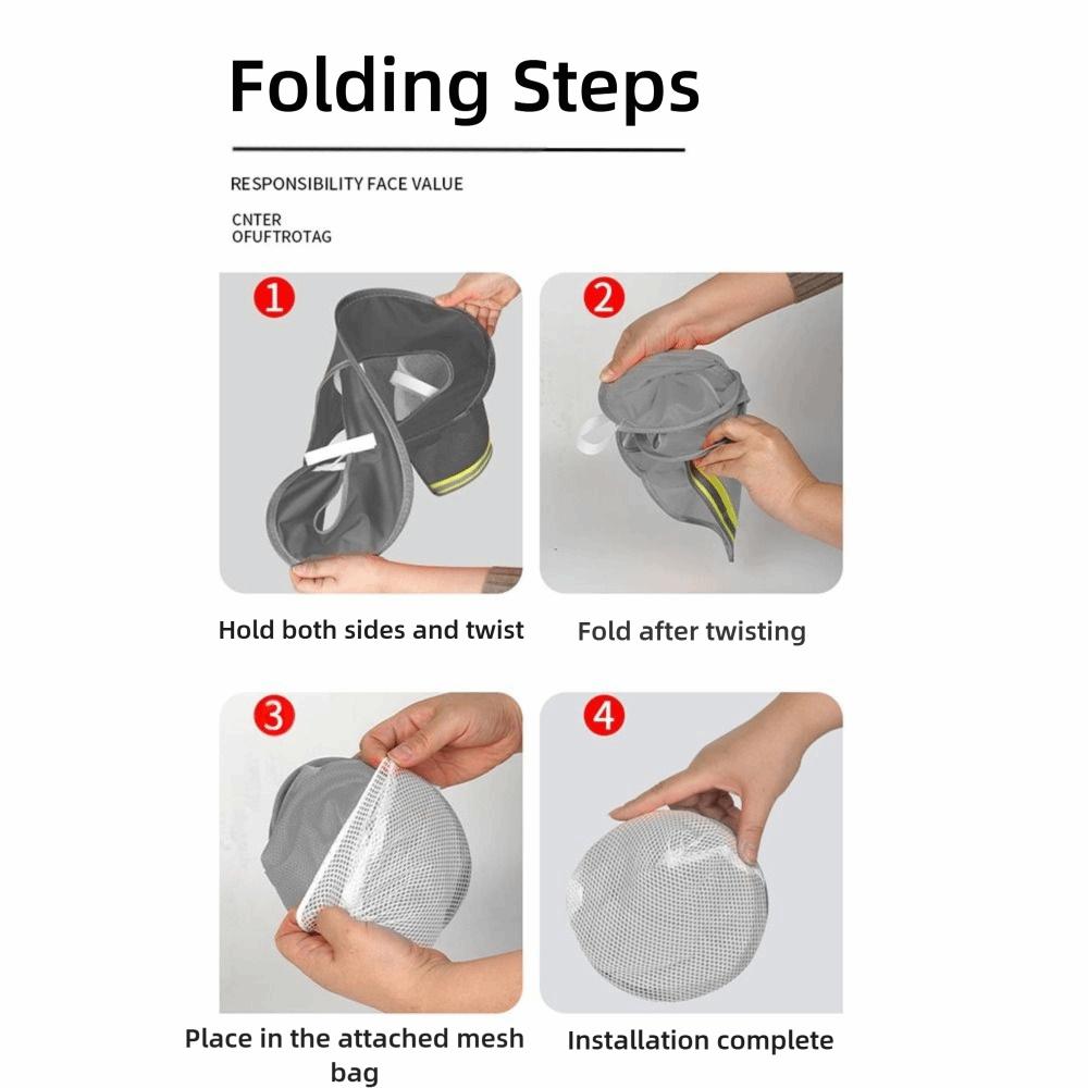 With Reflective Stripe Safety Hat Cap Visor Foldable Neck Shield Work Safety Helmet Cap