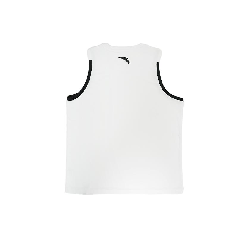 Anta Basketball Series Campus Round Neck Simple Comfortable Breathable Sports Versatile Basketball Game Suit Men suits Pure-White 152621203-1