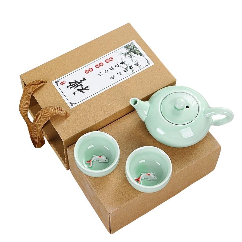 Yunyan Celadon Carp Tea Set