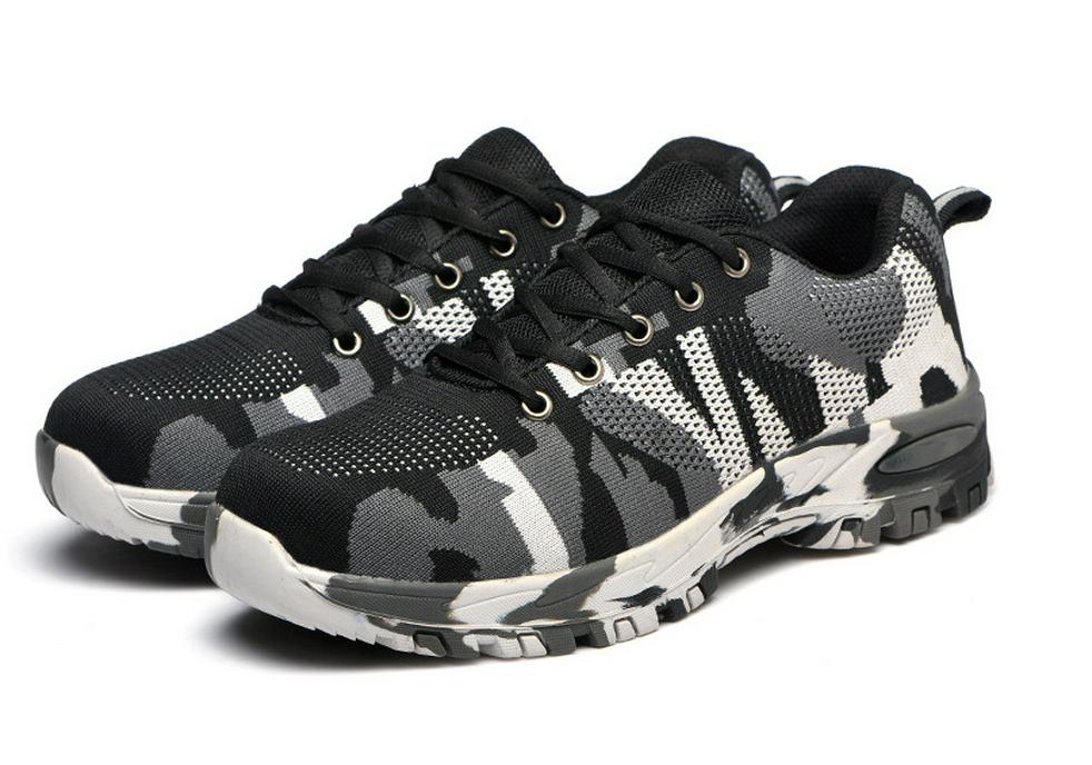 Men's Camouflage Safety Work Shoes - Anti-smash, Anti-puncture, Wear-resistant, Anti-slip, Four Seasons.