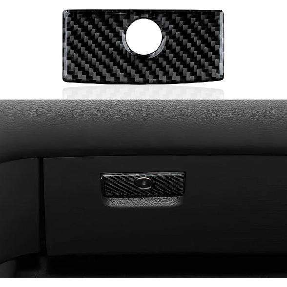 Car Carbon Fiber Dash Center Control Panel Cover Trim Interior for Ford Ranger      XLT Lariat XL Accessories Co-pilot Storage Box