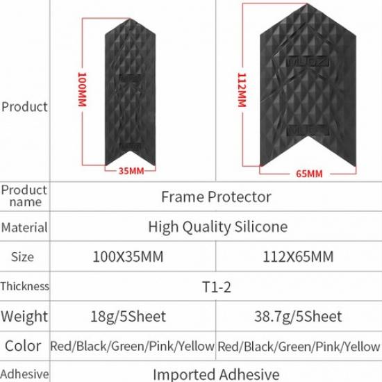 For Bike Protection Sticker Accessories Chain Downtube Parts Protector