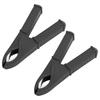 2 Pcs Insulated Clip 100mm All Copper Battery Electrical Test Insulation Clip Spring Clip Alligator ClipBlack