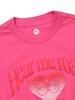 BBC EARTH Heart Graphic Short Sleeve T-Shirt_Pink