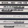 CUTRB1 1 Set Car Trunk 3D Badge Rear Sticker Logo For Mercedes Benz GLE43 AMG W167 W166 GLE43 Biturbo 4matic Logo Automotive Accessory