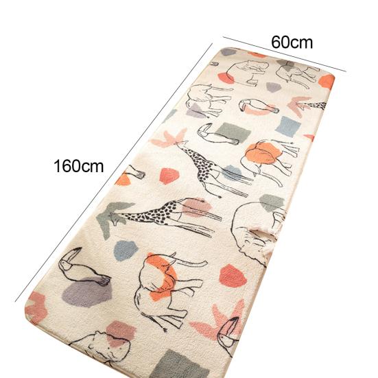 Blumendruck Anti-Rutsch-Teppich Bodenmatte Teppich Kissen Schlafzimmer Wohnzimmer Dekor
