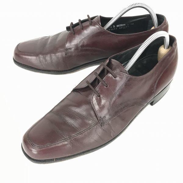 

USA Florsheim Goodyear Welt Leather U-Tip Shoes [27.5/Red Brown/Blue Window] Dress Shoes(USED)