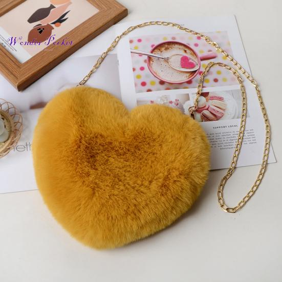 Nützliche Damenhandtasche aus bequemem Plüsch, multifunktional