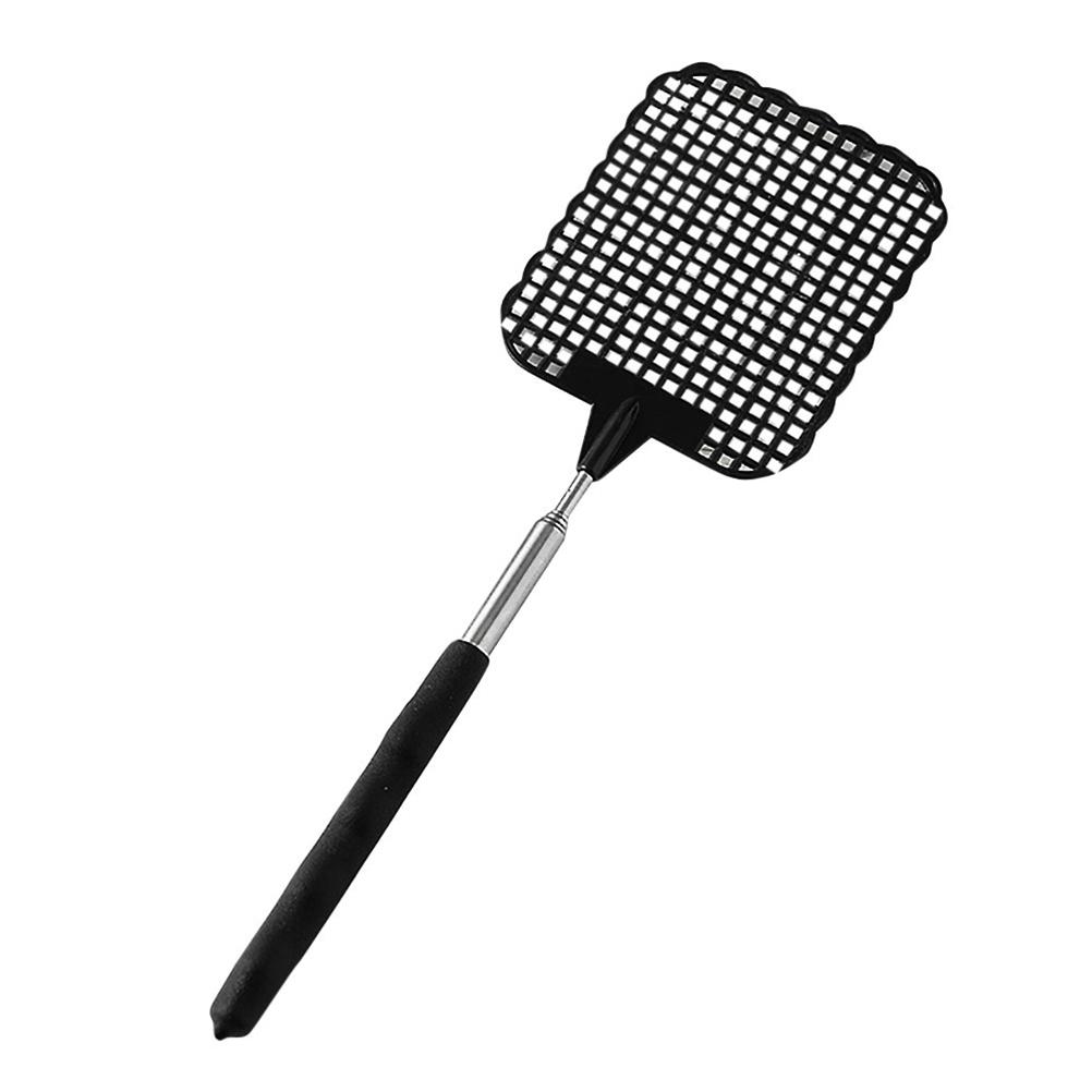 4 Pcs Plastic Telescopic Extendable Fly Swatter Stainless Steel Telescopic Rod Flapper Mosquito Bug