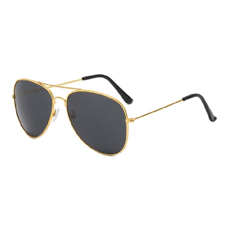 Elegant Metal Frame Pilot Sun Glasses Shatterproof PC Lens UV400 Sunproof Glasses For Women Men Driving And Cycling