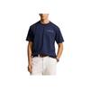 Polo Ralph Lauren Solid Color Letter Embroidered Loose Short Sleeve T-Shirt Men Tops Nautical-Blue MNPOTSH1N822096-410