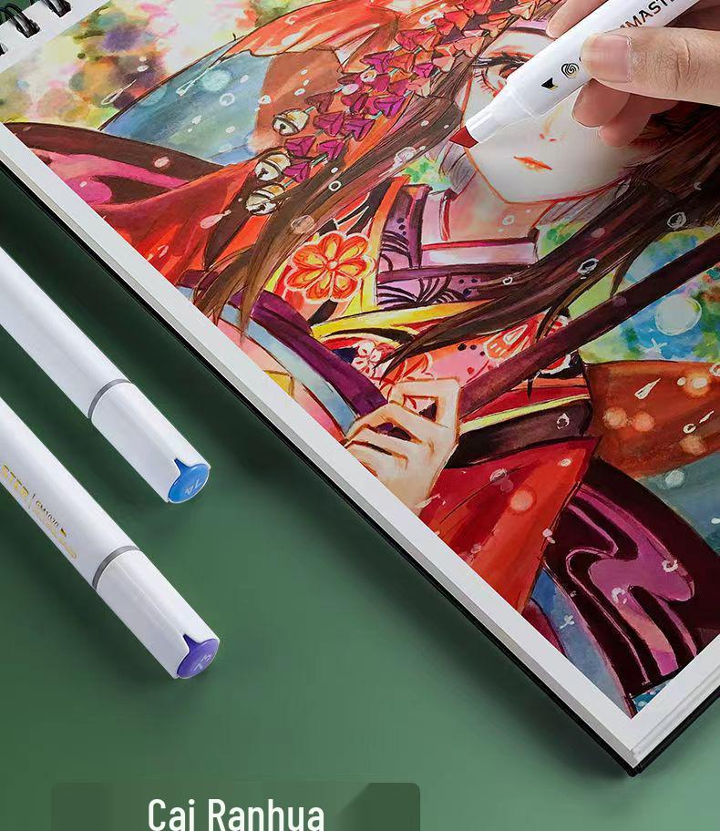 A4 Cartoon Animation Marker Sketchbook for Art Students - 8K Drawing & Hand-Painted Book
