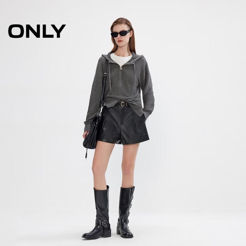 Only Damen Strickjacke mit Kapuze, lockere Passform