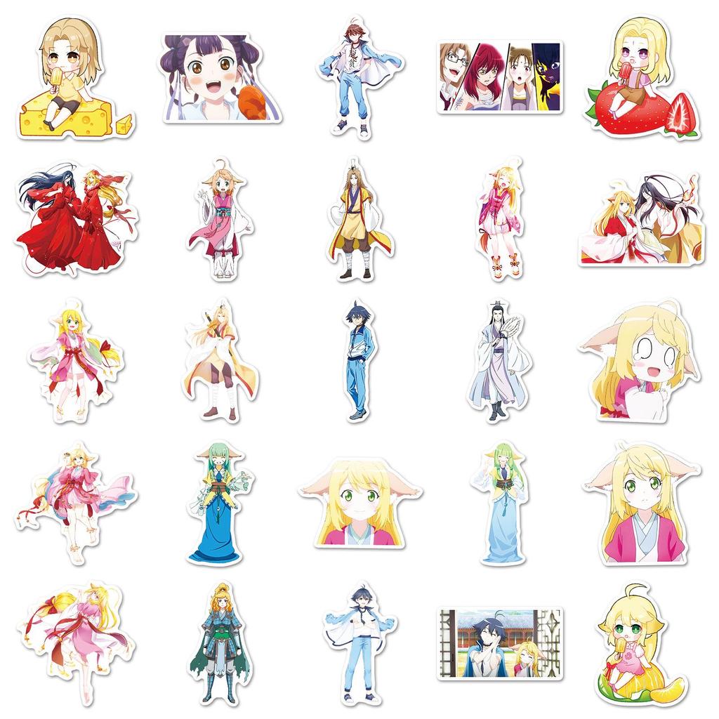 Fox Spirit Matchmaker Stickers (50 Sheets) - Bai Yuechu Chinese Animation Waterproofs for Suitcase/Planner Décor