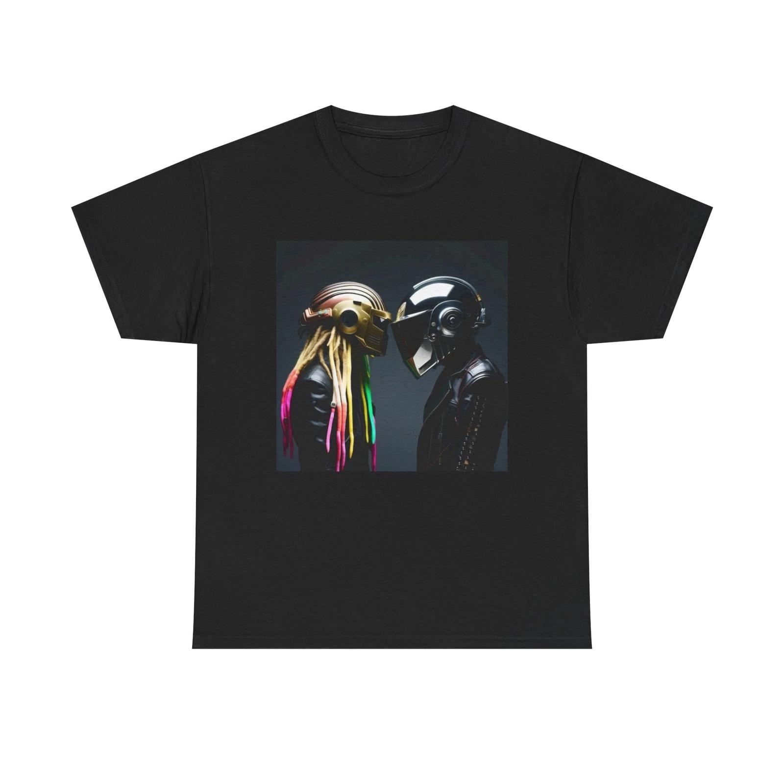 Men s and Women s T-shirts Daft Punk Graphic Neon S