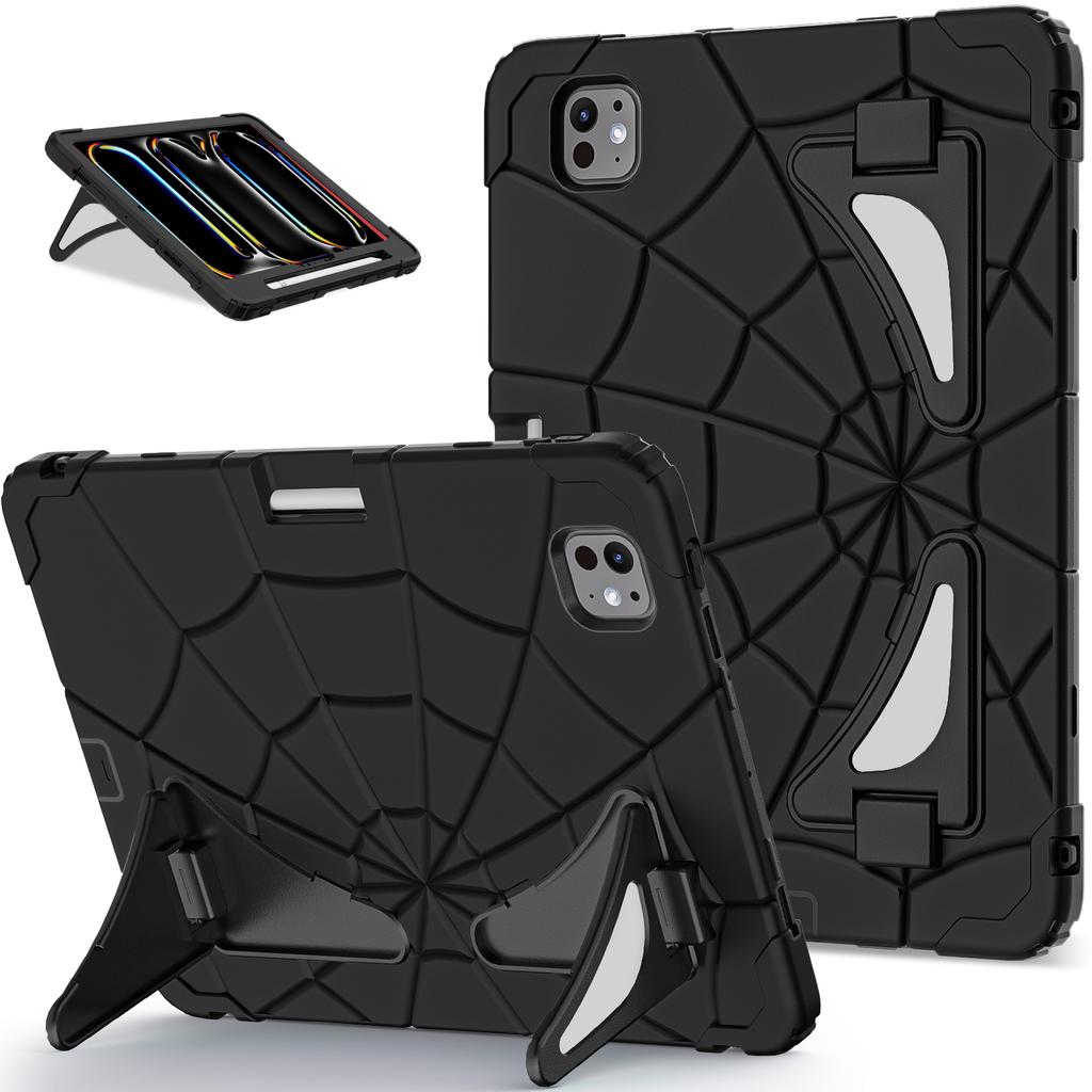 For iPad Pro 11 (2025)/11 (2024) Case Silicone+PC Kickstand Tablet Cover
