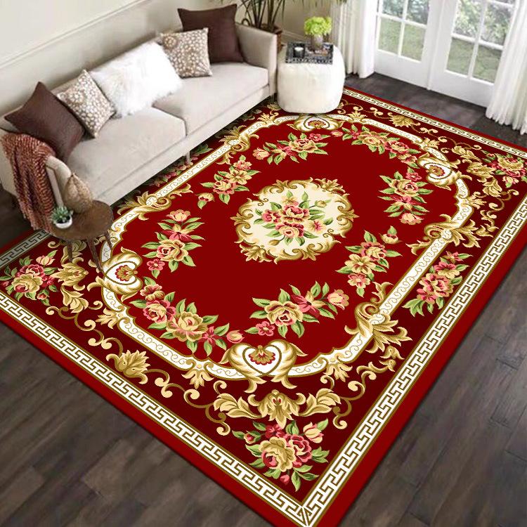 Chinese Style Living Room Carpet Sofa Coffee Table Carpet Bedroom Wear-resistant and Anti Slip Carpet