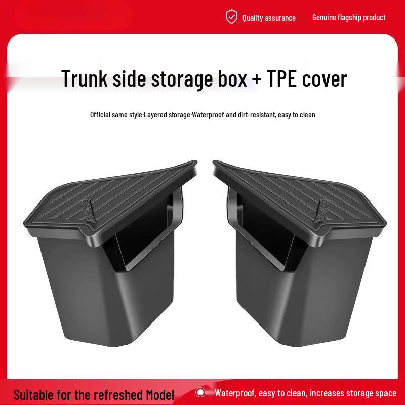 Tesla Model Y Trunk Side Storage Cover - Interior Modification Accessory
