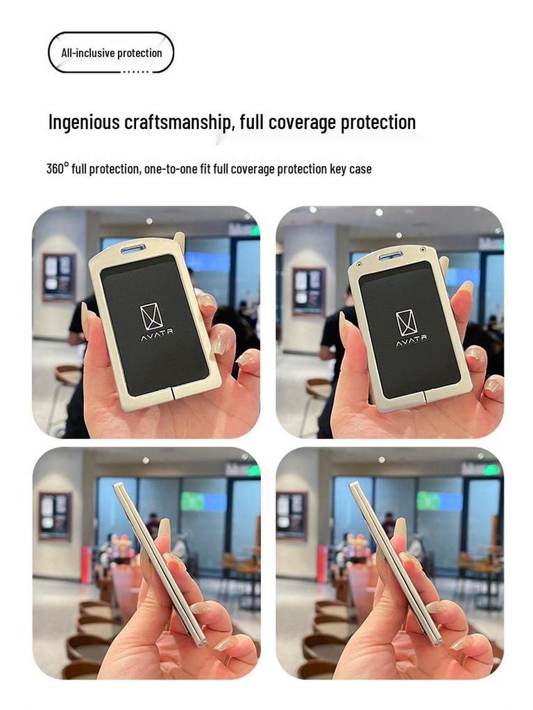 Avatr 12 & 07MAX High-End Alloy NFC Key Case Shell Bag for Men & Women