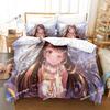 Fashion New Kawaii Love Live! Bedding Set Cartoon Anime Three-piece Set Adult Kid Bedroom Duvet Cover Sets Home Textiles