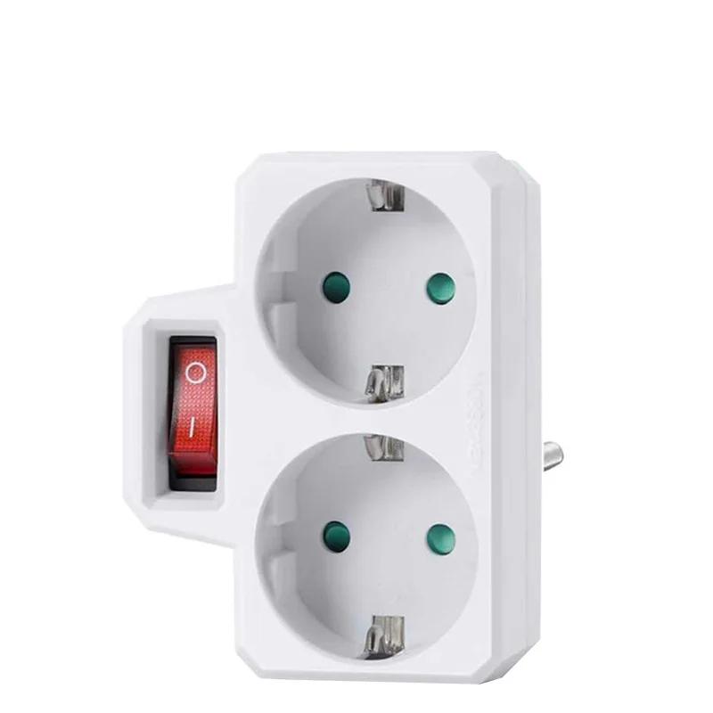 Priză EU 1/2/3/4 Ieșiri Adaptor Standard European Extensie Priză de Alimentare Convertor AC Adaptor Birou Acasă Încărcător de Perete