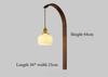 Japanese Retro Copper Wall Lamp Walnut Living Room Background Wall Corridor Study Bedroom Bedside Lamp Lighting