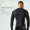 Mizuno Long Sleeve Swimming Sports T-Shirt Quick Dry Breathable Chlorine Resistant Sun Protection Hot Spring Surfing Suit Men Tops Black N2CA2102