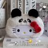 Cute Disguised Hello Kitty Plush Pencil Case Panda Capybara Cartoon Large Capacity Student Stationery Storage Bag High-Value Plu