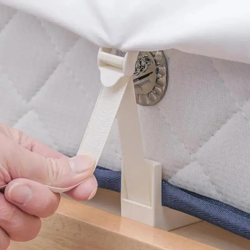 4PCS Adjustable Sheet Clips Quilt Anti-running Fasteners  Non-slip Sheet Quilt Cover Anti-running Buckles Quilt Corner Fixing Clips