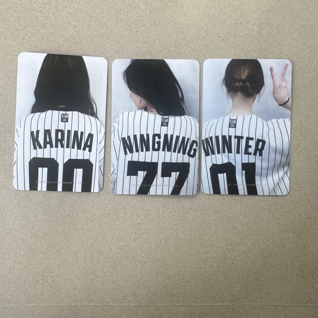 [USED] aespa MD Better Things Baseball Uniform Trading Cards (3 pieces)
