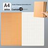 Thick Kraft Paper Notebook - A4 & B5, Simple College Style, Thread-Bound, 16k Size for Homework Records