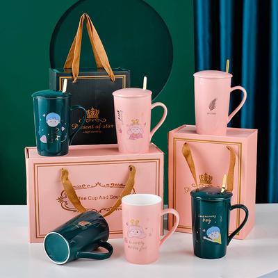 Conjunto de Copos para o Dia dos Namorados Chinês Caneca de Cerâmica Ouro Joias Evento Presente de Abertura Copo Exquisito