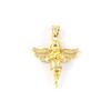 1 Piece Brass & Cubic Zirconia Charms 18K Gold Plated Micro Pave Heart Sun Angel Feather Pendants DIY Necklace Keychains Making