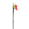 Artificial Flowers Bird of Paradise Permanent Realistic Decorative False Paradise Flower Plants for Indoor Sunset Red
