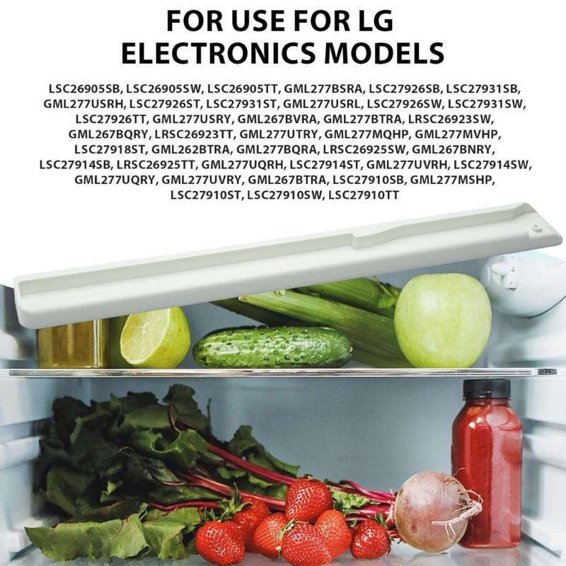 Electronics MEA40002601 Refrigerator Snack Drawer Guide Rail Right Side Replacement for LSC26905SB LSC27914SW LSC26905TT