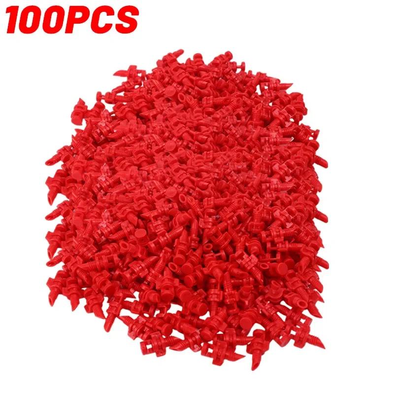 

100pcs Micro Atomizing Garden Sprinkler Nozzle 90 180 360 Degree Refraction Micro Water Spray Misting Nozzle Garden Irrigation