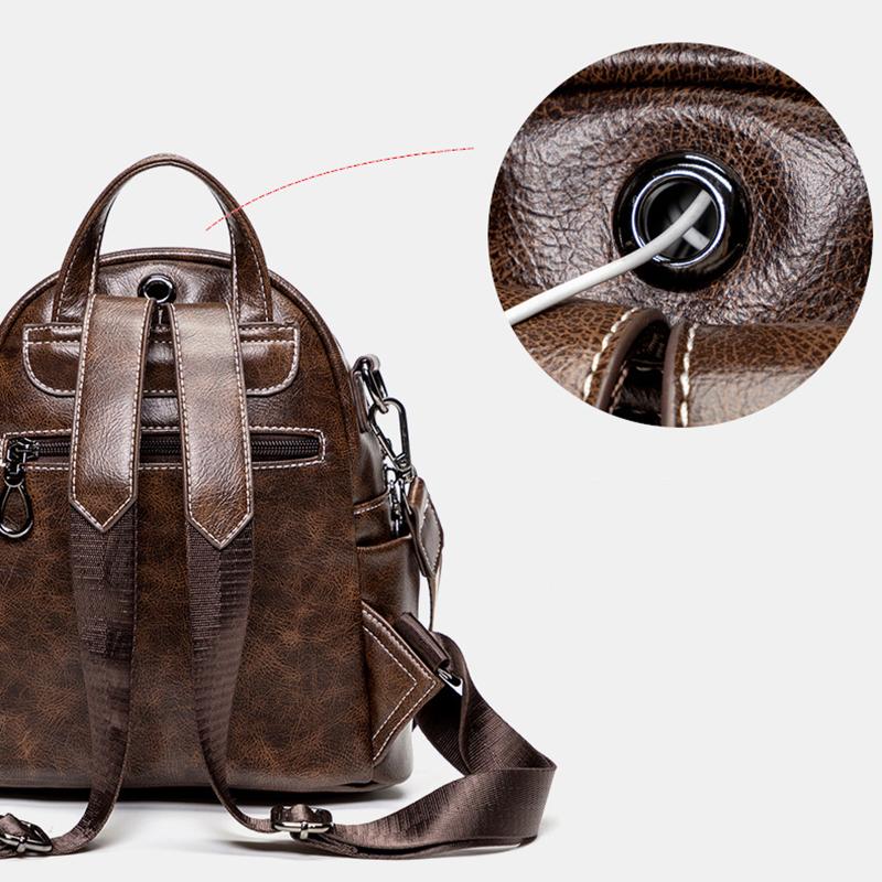 Mode Frauen Rucksack Schultaschen für Teenager Mädchen Schultasche Rucksack PU Leder Umhängetasche Studenten Handtasche